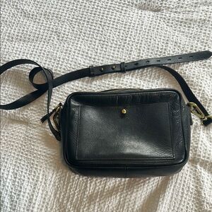 Black Madewell Leather Crossbody Bag